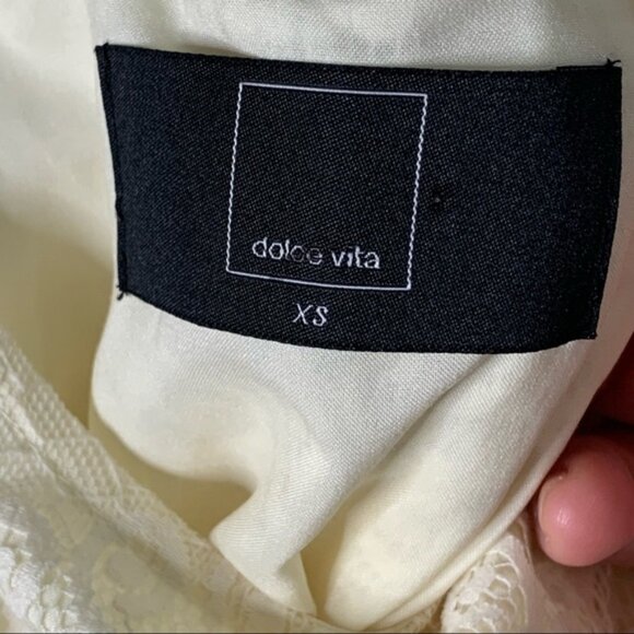 Dolce Vita Cold Shoulder Lace Mini Dress - Picture 14 of 16